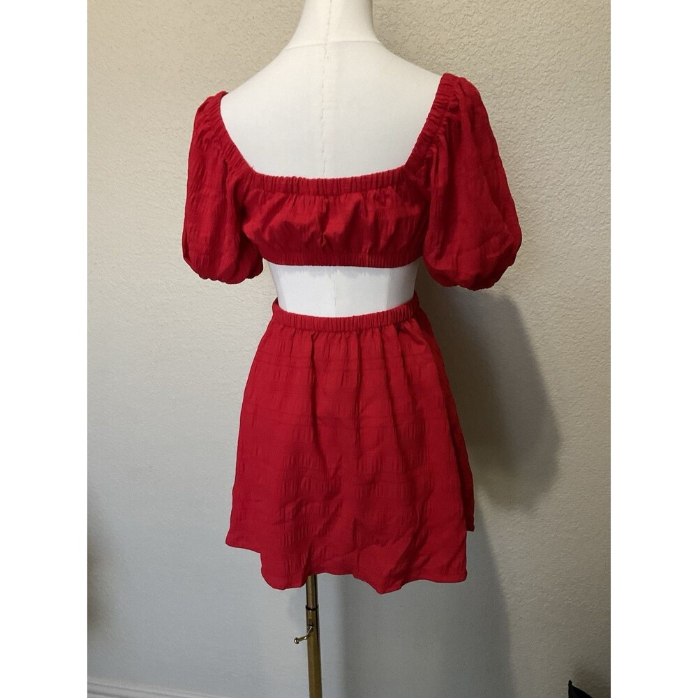 NWT, SHEIN VCay, Two Piece, Connected Dress, Red, Size: XS - Picture 3 of 8